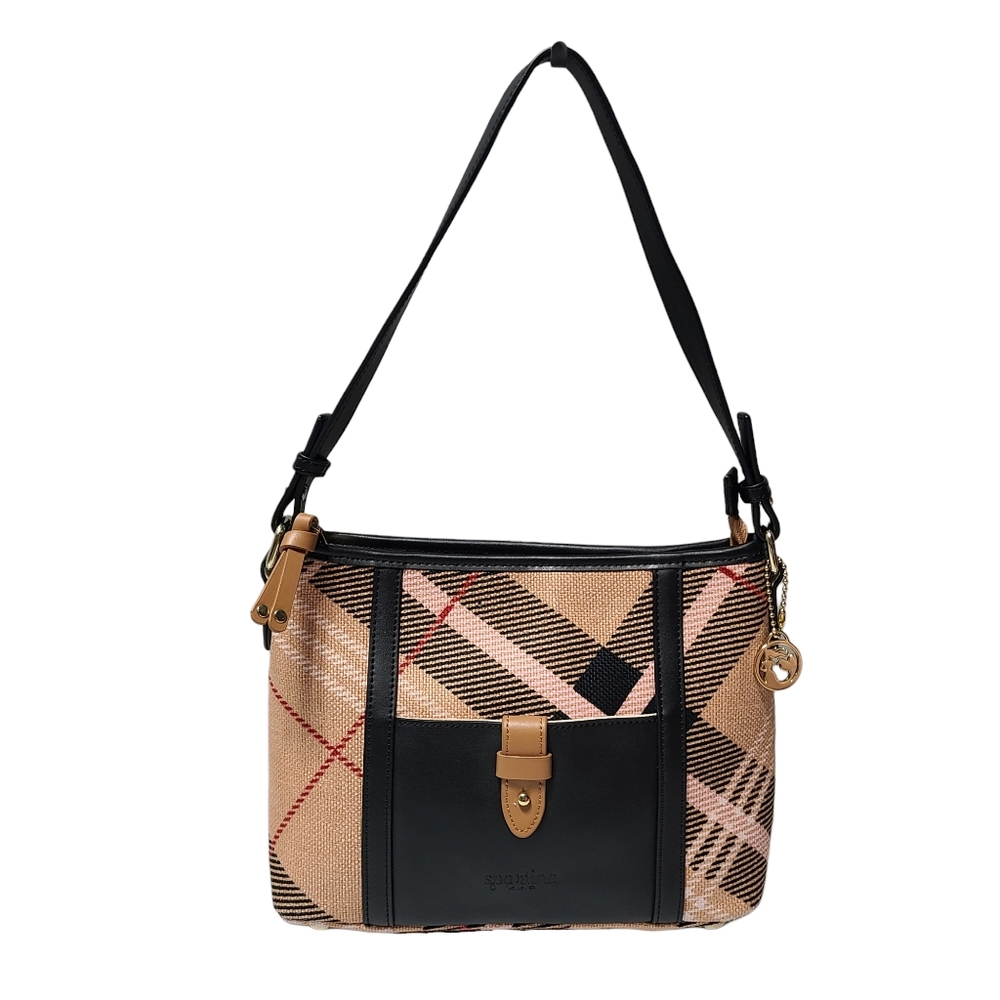 Spartina 449 Telfair Dockside Zip Shoulder Bag Plaid